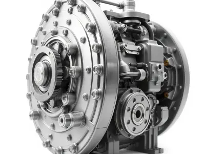 Industrial Gearbox Model Pack Low-poly 3D model