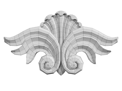 Decor molding 3D model purchase