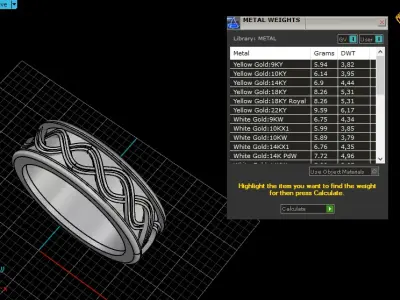 Celtic knot wedding ring model 1013 3D print model