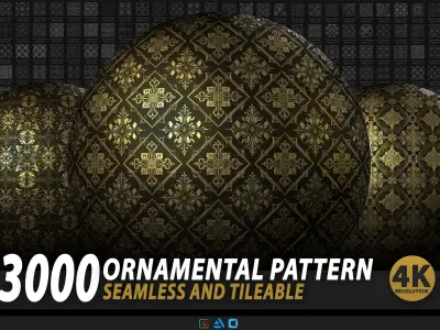 3000 Decorative Pattern Ornament 3D model