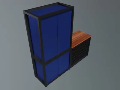 Work Bench Low-poly 3D model