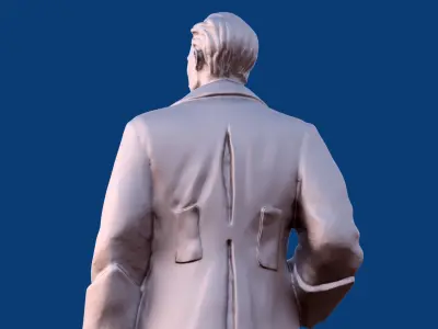 Felix Dzerzhinsky Statuette with Pedestals  3D print model