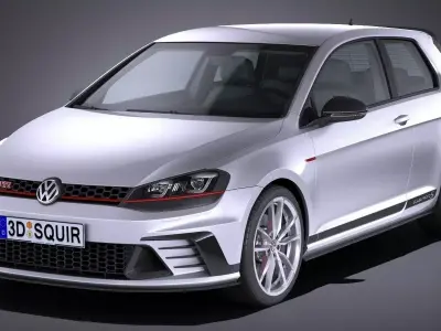 Volkswagen Golf GTI Clubsport S 2017 3D model