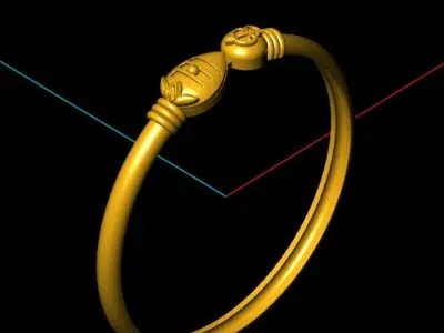 murugan vel baby bangle bracelets 3D print model