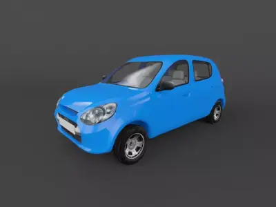Suzuki Maruti Alto 800 2014 3D model Low-poly 3D model
