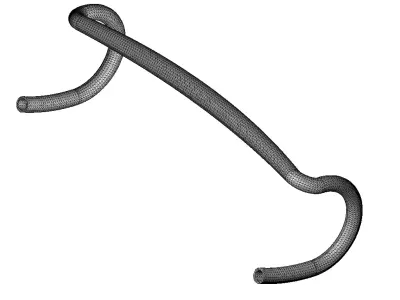 Sports Road Bike Handlebar 3D print model