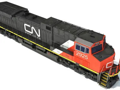 Canadian National Locomotive 3D model