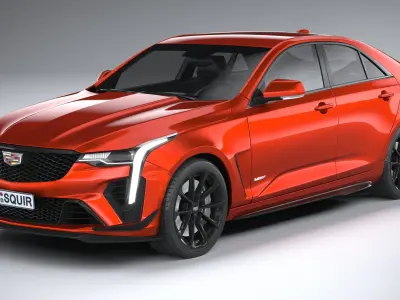 Cadillac CT4-V Blackwing CG 2022 3D model
