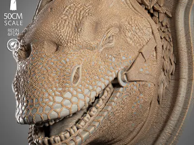 STAR WARS Dewback Wall 3D print model
