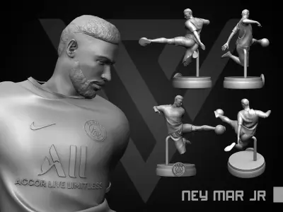 Neymar JR 3D Printable 3s 3D print model