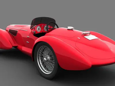 Alfa Romeo 8C-2900 Mille Miglia 1938 3D model