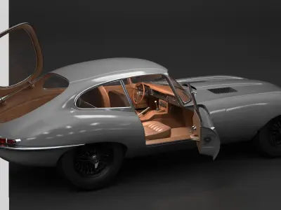 Jaguar E-Type - 3D Model  3D model