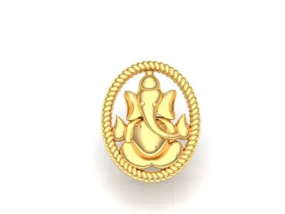 ganesh gold new in free Free 3D print model