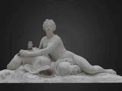 Sculpture marble statue of venus Free 3D model