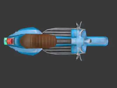 Vespa-Scooter scooter Low-poly 3D model