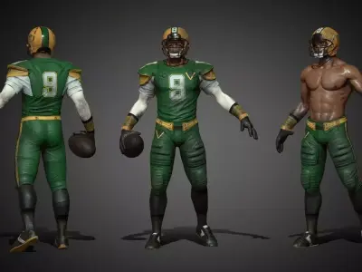 SPORT PACK SPORT 4 IN 1 REALISTIC SPORT Low-poly 3D model