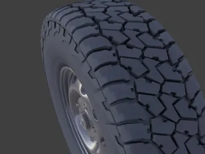 Falken Wildpeak AT3W All Terrain Radial Tire 3D model