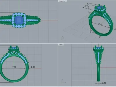ring code 203 3D print model