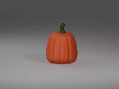 Halloween Pumpkin 3D Alphabet Pack  3D model