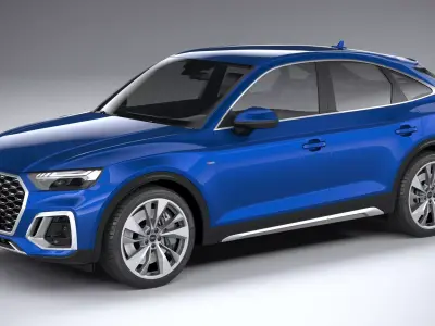 Audi Q5 Sportback S-line 2021 3D model