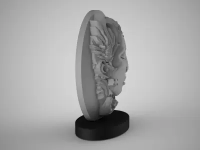 Woman Abstract Trinket 2 3D print model