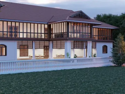 Luxury villa 3D model