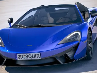 McLaren 570S Spider 2018 3D model