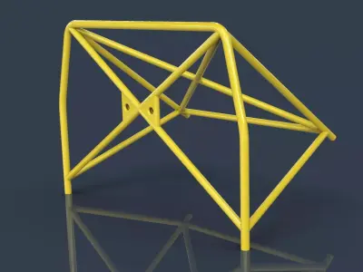 Roll cage V3 -half cage 3D model