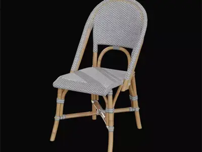 Riviera dining chair fog Low-poly 3D model