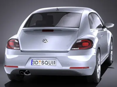 Volkswagen iBeetle 2015 VRAY 3D model
