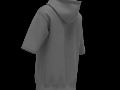 Male hoodie 3D model