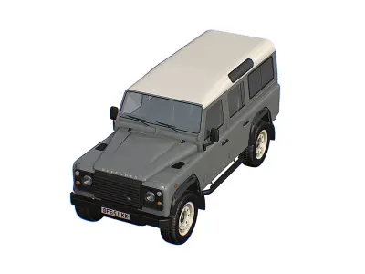 Land Rover Defender 110 Low-poly 3D model