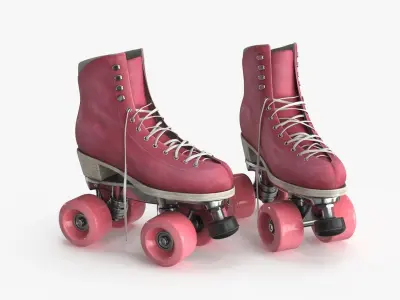 Roller Skates 3D model Low-poly 3D model