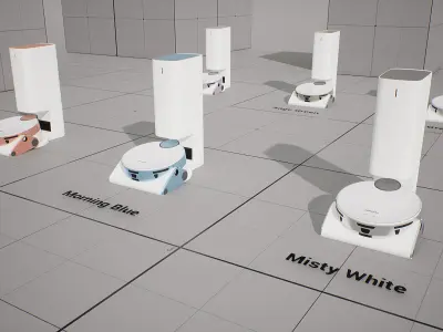 SAMSUNG Robot Cleaner - BESPOKE Z Bot Low-poly 3D model