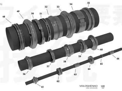 SCI FI WIRES ELEMENTS  3D model