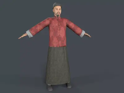 man avatar Low-poly 3D model