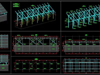 80 MW Solar Project Type 8 3D model