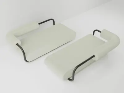 Minimalist sofa Simple 3D model