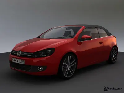 Volkswagen Golf Cabrio 2012 3D model