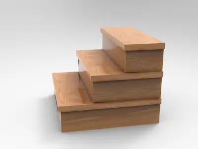 Huka Stair Low-poly 3D model