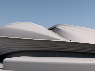 Wakrah stadium 3D model