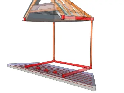 Balcony to Sun Room Upgrade detail 3D model