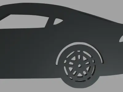 Toyota Supra Mk5 Key Ring 3D print model