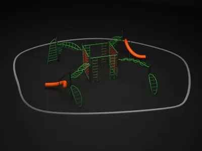 Teenagers Outdoors Toys 3D model