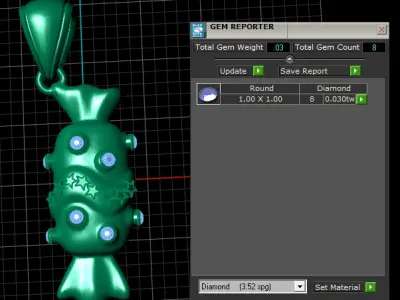 CANDY PENDANT 3D PRINTABLE MODEL  3D print model