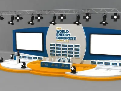 Congress Stage Decor 78 3D model