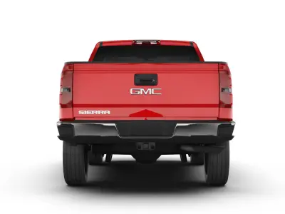 GMC Sierra 1500 reg pickup Low-poly 3D model