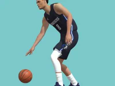  3D Rigged Josh Green Dallas Mavericks NBA 3D model