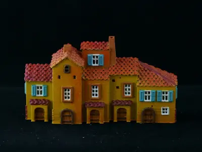 Medieval House 56 3D print model 3D model