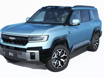 2026 BYD Denza B8 Formula Leopard8 3D model